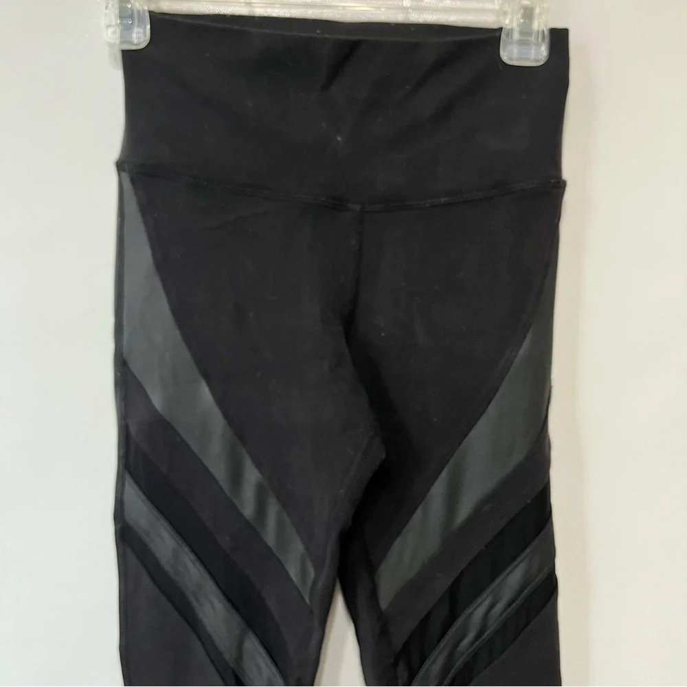 Alo Black Mesh Leggings